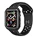 Pierre Case Compatible with Apple Watch Case 44mm, Shock Proof Protective Rugged Smartwatch Cases Scratch Resistant Bumper Cover Replacement iWatch Series 5 4 44mm (Black)