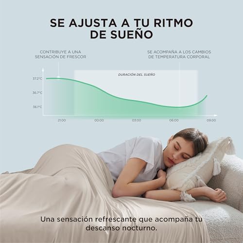 Bedsure Summer Cooling Blanket, 130 x 170 cm, Beige
