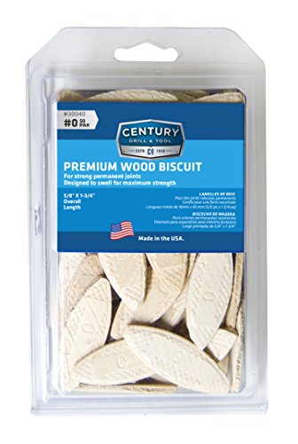 Century Drill and Tool 30040 Wood Biscuits,  NO 0