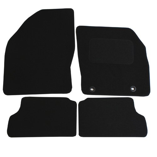 JVL Fully Tailored 4 Piece Car Mat Set with 2 Clips