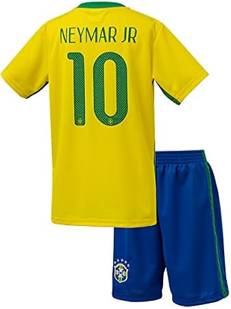 Amazon Co Jp 大人用 ネイマール サッカーユニフォーム 17モデル ブラジル代表 ホーム 背番号10 レプリカサッカーユニフォーム Brugge オリジナルセット商品 ホーム17 L スポーツ アウトドア