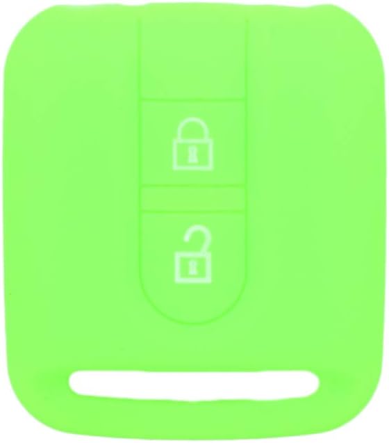 BROVACS Silicone Cover Protector Case Holder Skin Jacket Compatible with NISSAN 2 Button Remote Key Fob CV9502 Light Green