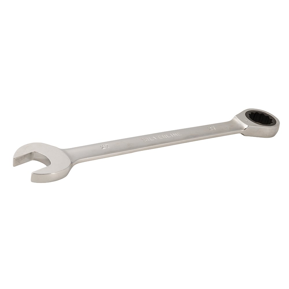 Silverline 589682 Fixed Head Ratchet Spanner 27 mm