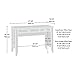Sauder Shoal Creek Desk, Jamocha Wood finish