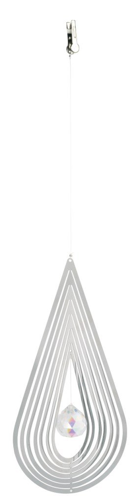 Nature's Melody CS05TD 5-Inch Teardrop Cosmo Spinner - Silver