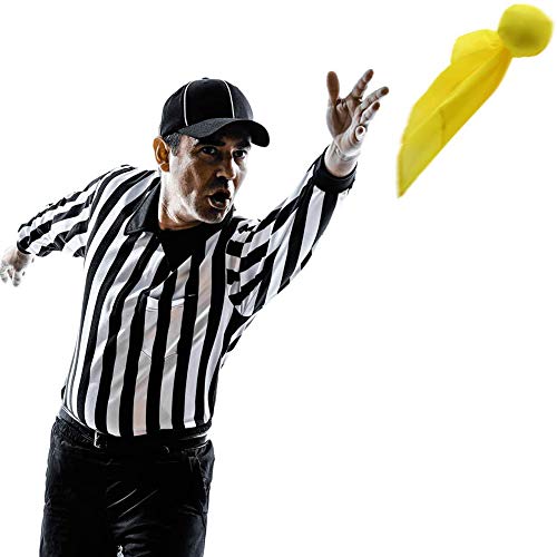 Jolbndcv 8 Pieces Football Penalty Flag Throwing Yellow Ball Football Referee Props Chasing Streamers - Thumbnail 5