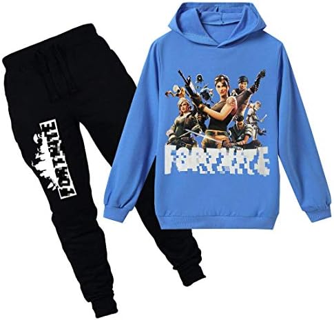 Tungly 3D Kid's Leisure Suit Long Sleeve Hoodie for Child Hooded Sweatshirts Pants