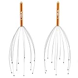 Scalp Massager Tool (2-Pack) Head Hair Scratcher Massage by LiBa. No Painful Scratches, Tangling, or Pulling Wires with Gentle Beads