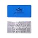 PUEEN Nail Art Stamping Plate - Geo Lover 01-125x65mm Unique Nailart Polish Stamping Manicure Image Plates Accessories Kit-BH000556