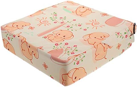 Ounona 子供 お食事クッション 高さ調節 大判 返品交換不可 ひも付き 可愛い柄 座布団 チェアクッション お手入れ取り付け簡単 1