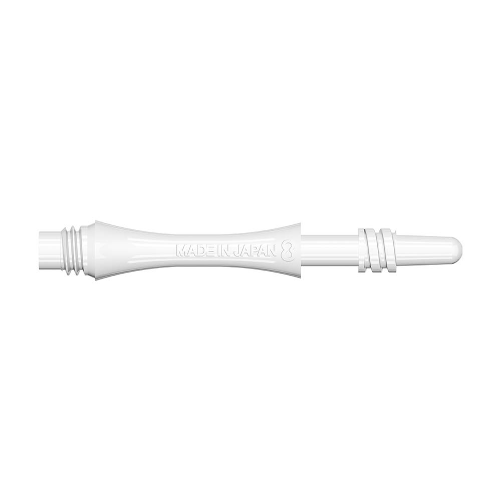 8 Flight White Spin Shafts Moulded Flight System-Intermediate 26mm