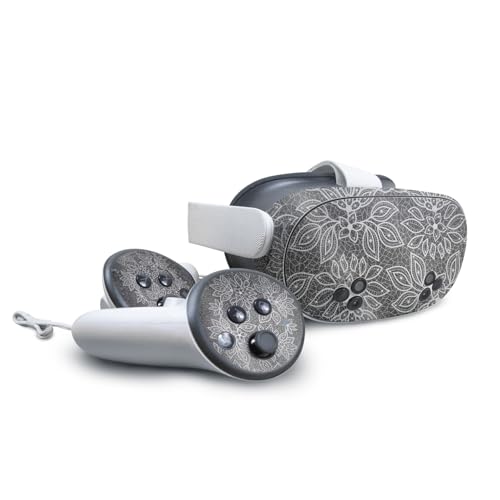 Glossy Glitter VR Skin Compatible with Meta Quest 3S - Floral Lace - Premium 3M…