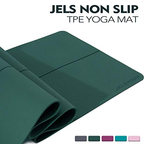 TENOL JELS Yoga Mat Non Slip,Eco Friendly SGS Certified TPE Yoga Mat