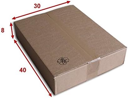Cajas cartón (N ° 52) formato 400 x 300 x 80 mm: Amazon.es: Oficina y papelería
