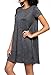 Stretchy Flowy Loose Fit Casual Work Cocktail Beach Lounge Evening Tunic Dresses Regular and Plus Size Char XL