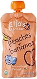 Ella's Kitchen Organic 6+ Months Baby Food, Peaches and Bananas, 3.5 oz. Pouch (Pack of 6)