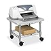 Safco Onyx Rolling Cart Printer Stand, Under-Desk Mobile Utility Table for Home Office with Steel Shelf, Gray