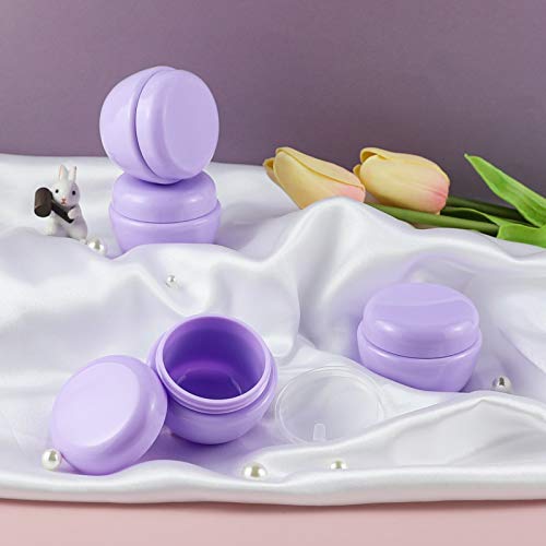 LONGWAY 1 Oz (30ML) Little Plastic Jars with Lids and Inner Liners