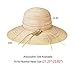 SOMALER Women Floppy Sun Hat Summer Wide Brim Beach Cap Packable Cotton Straw Hat for Travel Beige