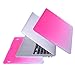 TXEsign Fade to White Matte Carrying Hard Shell Case for MacBook Air 13.3” A1466 & A1369 (Hot Pink)