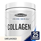MuscleTech Prime Series Collagen Peptides, Multi-Sourced Type I & III Hydrolyzed Collagen Including Grass Fed, Unflavored, 25 Servings (276g) - Amazon Exclusive