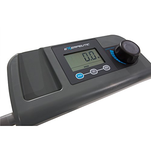 Exerpeutic 100XL High Capacity Magnetic Resistance Manual Treadmill with Heart Pulse System