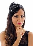 Gatsby Glamour Beaded and Feathered Headband
