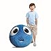 Fuzzbudds Inflatable Plush Bouncy Balls for Kids, Blue, Mini 35cm