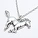 Godyce Gifts for Him & Her, Horse Pendant Necklace Stainless Steel Necklace Birthday Gift for Women Teens Boys Men Horse Lovers (classic)