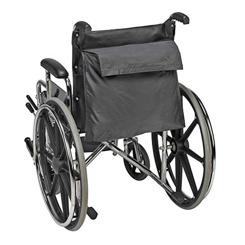 HNYG Wheelchair Backpack Bag - Black - Great Accessory Pack for Your Mobility Devices. Fits Most Scooters, Walkers, Rollators - Manual, Powered or Electric Wheelchairs A808