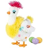 Hallmark Sassy Squawkin' Egg Droppin' Hen Musical Stuffed Animal with Motion, 11