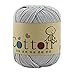 Celine lin One Skein Super Soft Natural Cotton Baby Knitting Yarn ,Light Grey