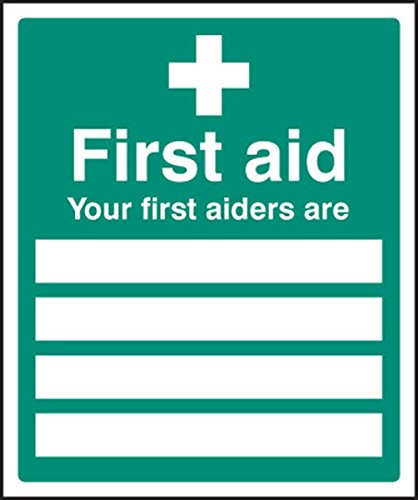 Caledonia Signs 86004H Sign, Your First Aiders Are