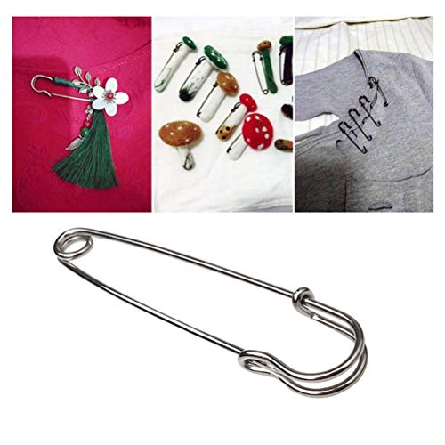 Color Scissor 30 Pieces Safety Pins Extra Large Heavy Steel Pins for Blankets, Skirts, Crafts, Kilts