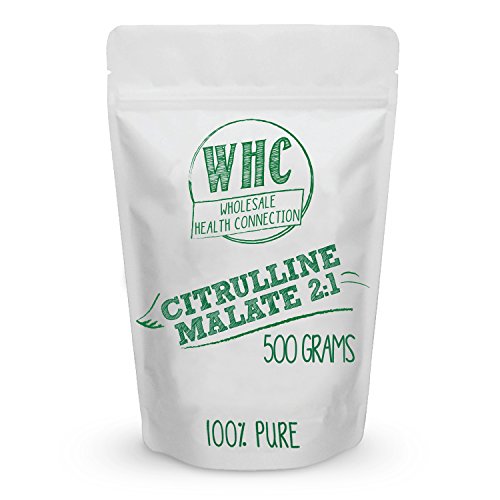 Citrulline Malate Powder 500 g (167 Servings) - Bulk Pre Workout Sports Nutrition - L-Citrulline Complex Supplement - Natural Unflavored Citrulline Malate Powder 500 g (167 Servings) - Bulk Pre Workout Sports Nutrition - L-Citrulline Complex Supplement - Natural Unflavored
