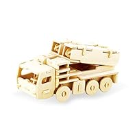 BEAJADE 3D Wooden Jigsaw Puzzle, Animal Dinosaur, DIY Model Toys, Children and Adults, 1Sets, 6Sets, 7 Sets. (Missile Vehicle)