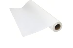 POEKOT Tracing Paper Roll, 17In X 55Yards Tracing Paper White Trace Paper Translucent Clear Tracing Paper for Drawing Pattern Paper,Drafting Paper Sketching Sewing (17inchX55yards)