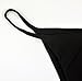 RELTANGL Women's Bikini Halter Top Tie Side Bottom Swimwear Bikini Set,Black, Large