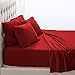 Bare Home Super Soft Fleece Sheet Set - King Size - Extra Plush Polar Fleece, No-Pilling Bed Sheets - All Season Cozy Warmth (King, Red)