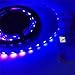 AMARS Black LED Lights Strip for Decoration, DC12V 24W 5050 SMD 2M/6.6FT 390nm-405nm Flexible Blacklights Fixture