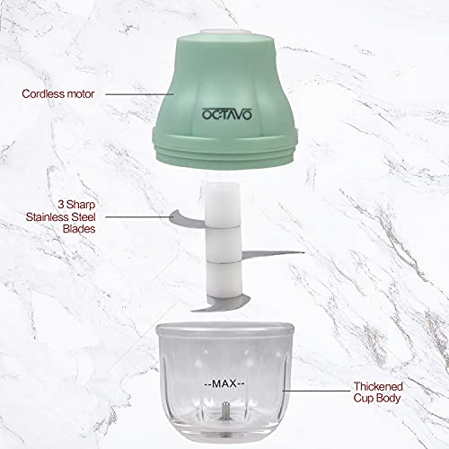 Electric Mini Garlic Chopper, OCTAVO 45W Food Processor Portable