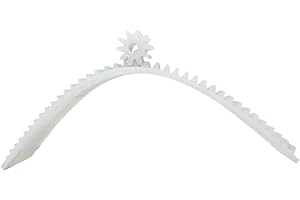 SeroNi 1 Module Bendable Nylon Gear Rack Transmission Plastic Precision Synchronous D-Hole Gear 38T 10T