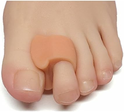 Pack of 4 Toe corrector,Toes eversion orthotics,Gel Toe Stretcher &amp; Separator (M, Flesh color)Suggest woman use