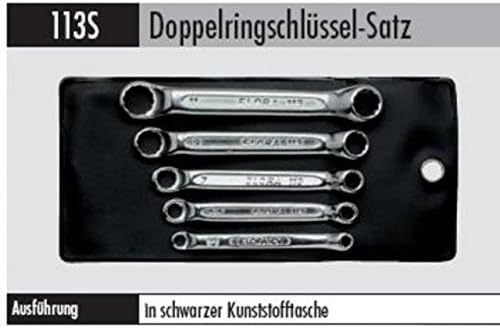 Double-Ended Ring Spanner sentence 113 S3BA 6-0 BA extra short format 3-Piece