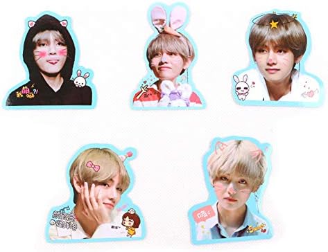 BTS BT21 Facial Sticker KOYA SHOOKY Cooky TATA CHIMMY RJ Decals Paper Doll for Car Phone Pad Laptop Luggage