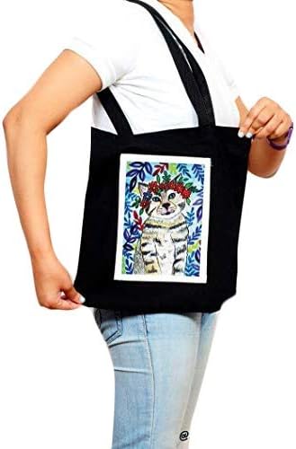 SangitaCreates Canvas Cotton Tote Bag Printed