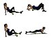 High Density Foam Roller from D-Fit by Deawna, The Arrow, Targeted Nodules for PinPointing Knots and Areas of Tension, Hollow, Anti-Slip Surface, 13