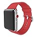 BMBEAR For apple watch band 42mm 38mm Soft Silicone Replacement iWatch strap for Apple Watch Series 3 Series 2 Series 1 Red