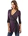 PattyBoutik Women's Long Sleeve Wrap Tunic Top