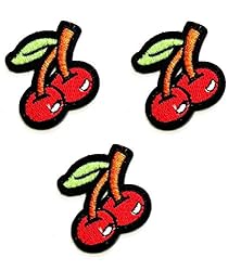 Nipitshop Patches Set Mini Cherry red Fruit Small